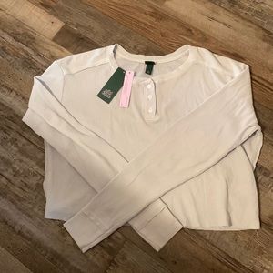 Target Grey Half Button-up Long Sleeve